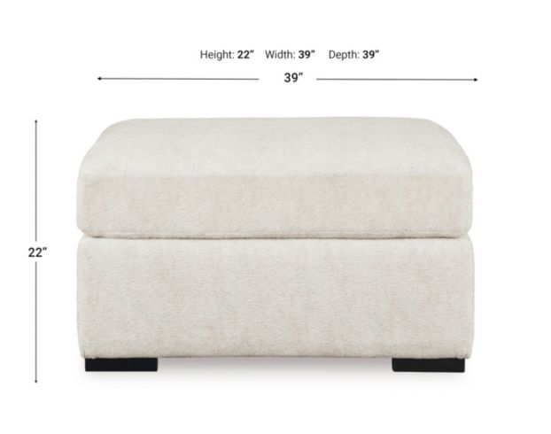 Ashley Chessington Ivory Cocktail Ottoman large image number 6