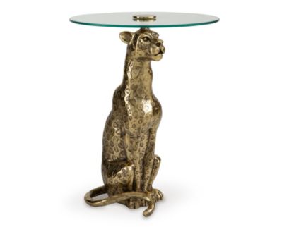 Ashley Vallain Leopard Accent Table