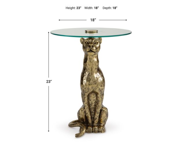 Ashley Vallain Leopard Accent Table large image number 7