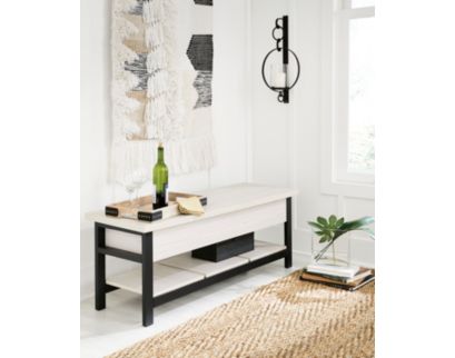 Ashley Rhyson White Storage Bench