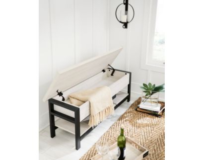 Ashley Rhyson White Storage Bench