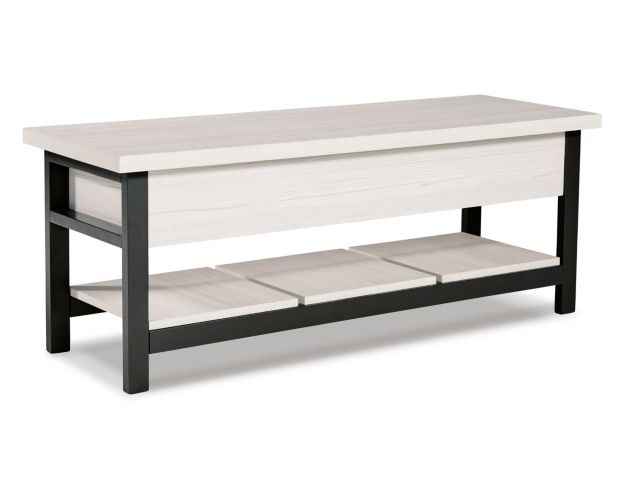 Ashley Rhyson White Storage Bench large image number 3