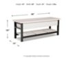 Ashley Rhyson White Storage Bench small image number 7