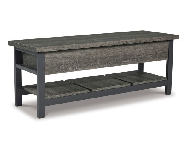 Ashley Rhyson Brown Storage Bench large image number 4