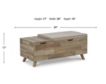 Ashley Gerdanet Storage Bench with 2 Hidden Compartments small image number 8