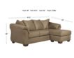 Ashley Darcy Mocha Sofa Chaise small image number 2