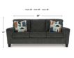 Ashley Erinslane Dusk Gray Sofa small image number 10