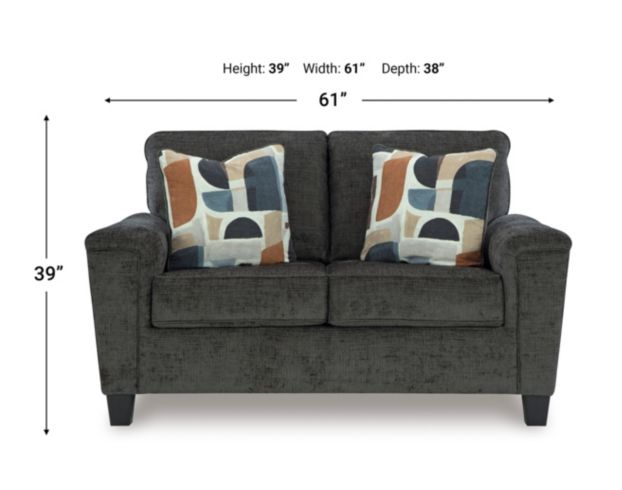 Ashley Erinslane Dusk Gray Loveseat large image number 7