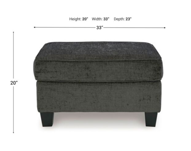 Ashley Erinslane Dusk Gray Ottoman large image number 6