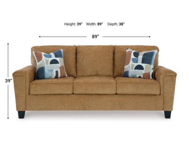 Ashley Erinslane Honey Brown Sofa large image number 9