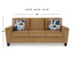 Ashley Erinslane Honey Brown Sofa small image number 9