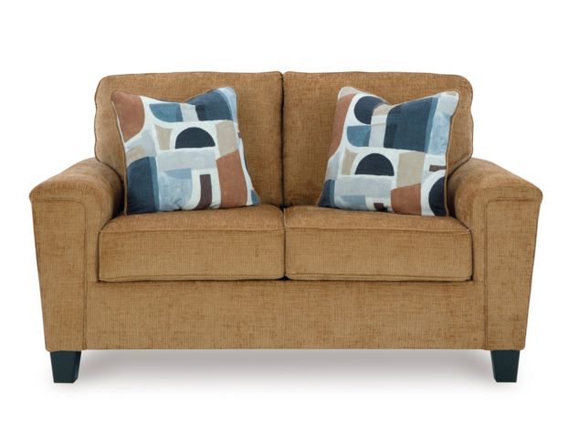 Ashley Erinslane Honey Brown Loveseat large image number 1