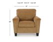 Ashley Erinslane Honey Brown Chair small image number 7