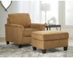 Ashley Erinslane Honey Brown Ottoman small image number 7