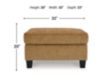 Ashley Erinslane Honey Brown Ottoman small image number 8