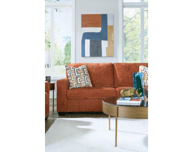 Ashley Aviemore Spice Orange Sofa large image number 6