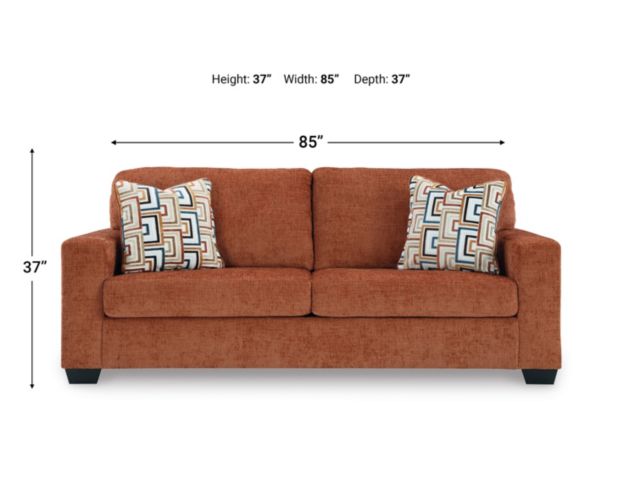 Ashley Aviemore Spice Orange Sofa large image number 8