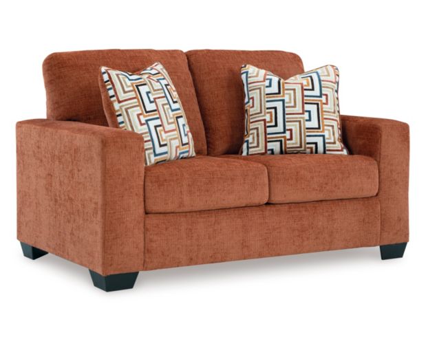 Ashley Aviemore Spice Orange Loveseat large image number 2