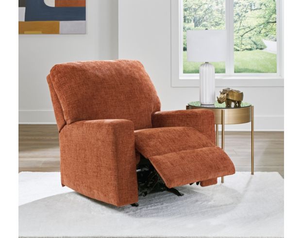 Ashley Aviemore Spice Orange Recliner large image number 8