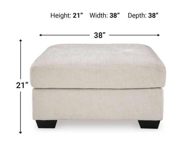 Ashley Aviemore Stone Oversized Accent Ottoman large image number 5