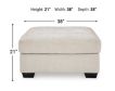 Ashley Aviemore Stone Oversized Accent Ottoman small image number 5