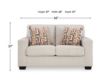 Ashley Aviemore Stone Loveseat small image number 8