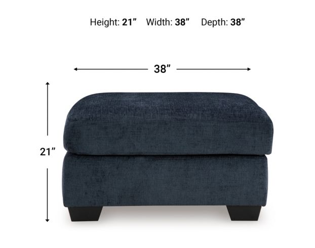 Ashley Aviemore Ink Blue Oversized Accent Ottoman large image number 5