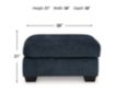 Ashley Aviemore Ink Blue Oversized Accent Ottoman small image number 5