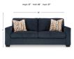 Ashley Aviemore Ink Blue Sofa small image number 10