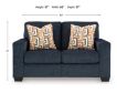 Ashley Aviemore Ink Blue Loveseat small image number 9