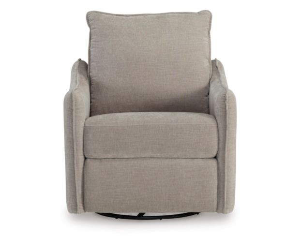 Ashley McBurg Taupe Power Swivel Recliner large image number 1