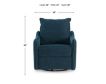 Ashley McBurg Navy Power Swivel Recliner small image number 7