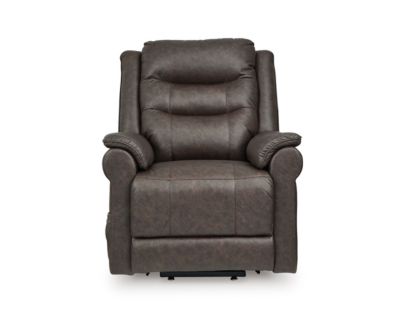 Ashley Oatman Umber Lift Recliner with Heat and Massage