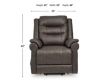 Ashley Oatman Umber Lift Recliner small image number 10