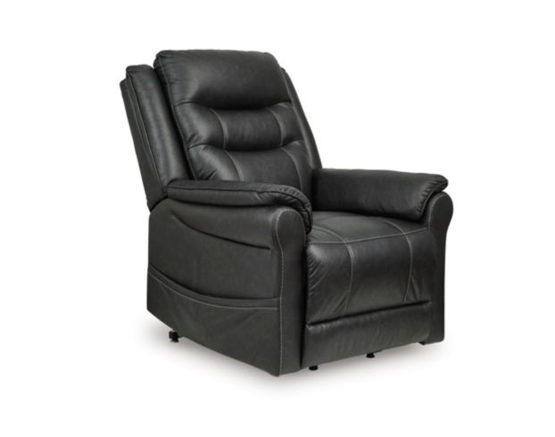 Ashley Oatman Carbon Black Lift Recliner large image number 3