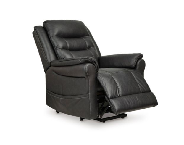 Ashley Oatman Carbon Black Lift Recliner large image number 4