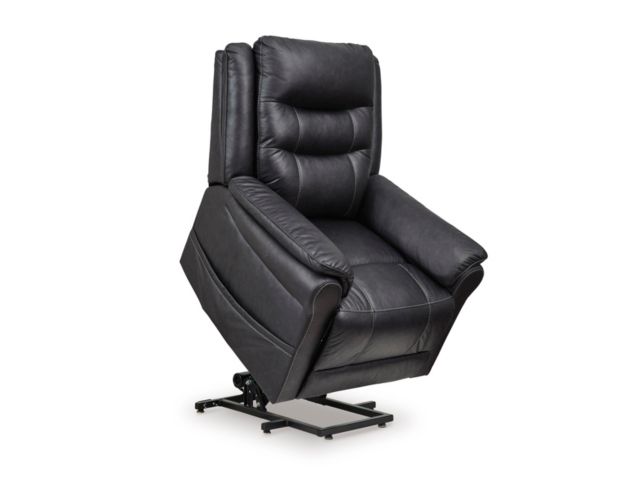 Ashley Oatman Carbon Black Lift Recliner large image number 5