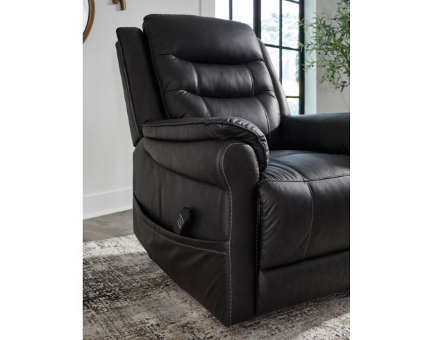 Ashley Oatman Carbon Black Lift Recliner large image number 8