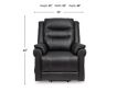 Ashley Oatman Carbon Black Lift Recliner small image number 10