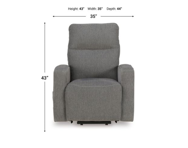 Ashley Starganza Gray Lift Recliner large image number 9