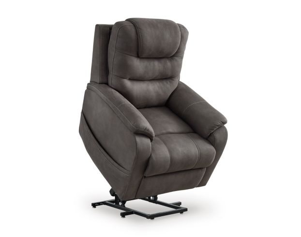 Ashley Snowfield Gunmetal Lift Recliner large image number 4