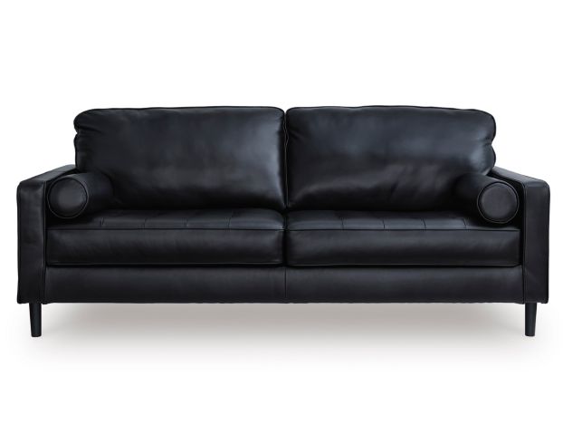 Ashley Bryceview Black Leather Sofa large image number 1