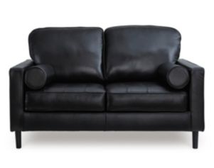 Ashley Bryceview Black Leather Loveseat