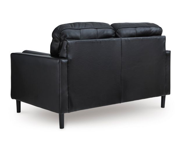 Ashley Bryceview Black Leather Loveseat large image number 3