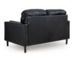 Ashley Bryceview Black Leather Loveseat small image number 3