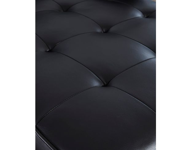 Ashley Bryceview Black Leather Loveseat large image number 4