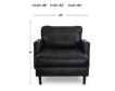 Ashley Bryceview Black Leather Chaise small image number 6