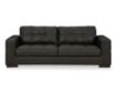 Ashley Luigi Thunder Black Leather Sofa small image number 2