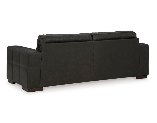 Ashley Luigi Thunder Black Leather Sofa large image number 4