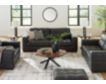 Ashley Luigi Thunder Black Leather Sofa small image number 6